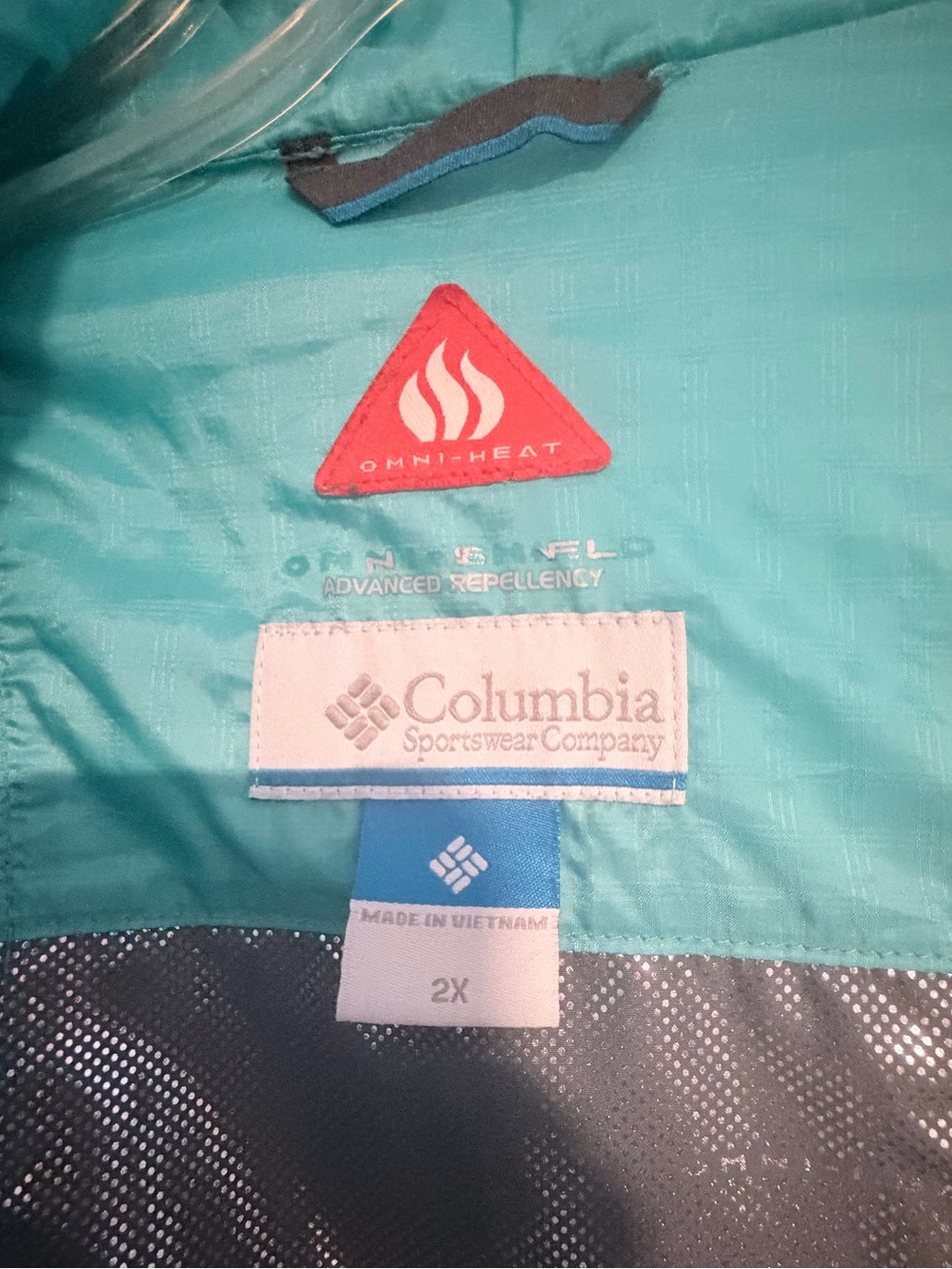 Columbia Aqua Blue Quilted Puffer Jacket - Picture 6 of 6